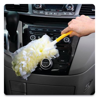 Image showing  Heavy-Duty Dust Lock Fiber Hand Duster Refills, Yellow, 6-Pack