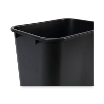 Image showing  28 qt. Soft-Sided PlasticWaste Basket, Black