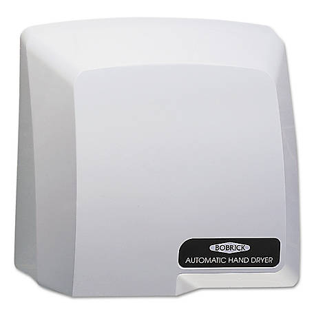 Bobrick Compact Surface-Mounted Automatic Hand Dryer, 115V, Gray