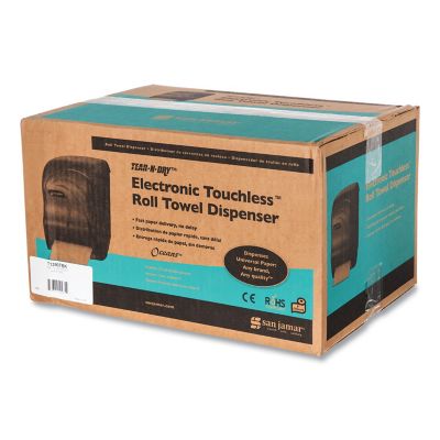 Image showing  Electronic Touch-Less Roll Paper Towel Dispenser, 11-3/4 in. x 9 in. x 15-1/2 in., Black