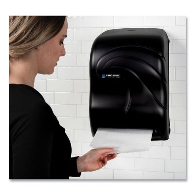 Image showing 5 th San Jamar Electronic Touch-Less Roll Paper Towel Dispenser, 11-3/4 in. x 9 in. x 15-1/2 in., Black