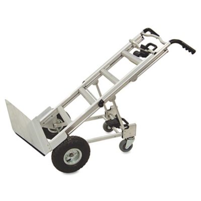 Image showing  1,000 lb./800 lb. Capacity 2-Wheel 3-in-1 Convertible Hand Truck, 21.06 in. x 21.85 in. x 48.03 in., Aluminum
