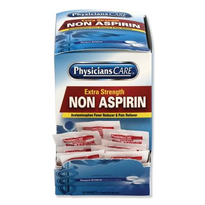 Image showing  Non Aspirin Acetaminophen Medication, 50-Pack