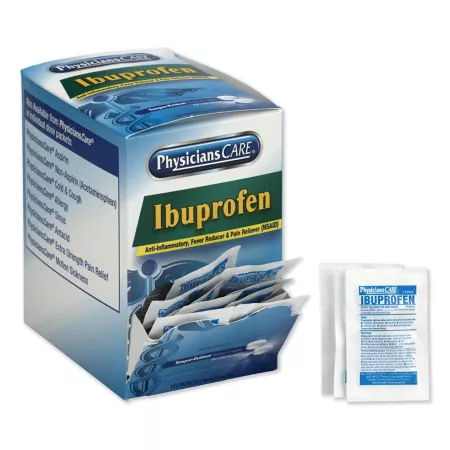 PhysiciansCare Ibuprofen Pain Reliever Pack of 125. First Aid Kits