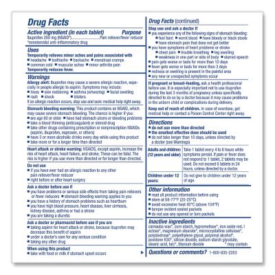 Image showing  Ibuprofen Pain Reliever, 125-Pack