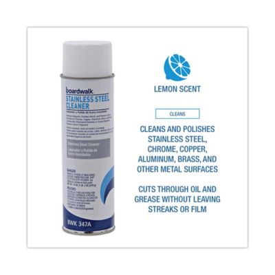Image showing  Stainless-Steel Cleaner and Polish, Lemon, 18 oz., 12 ct.