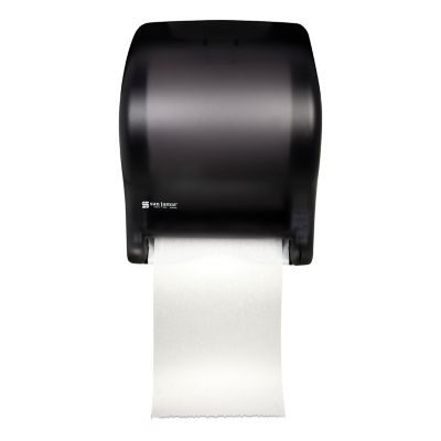 San Jamar Tear-N-Dry Essence Automatic Paper Towel Dispenser, Classic, Black, 11-3/4 in. x 9-1/8 in. x 14-7/16 in.