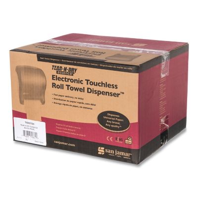 Image showing 5 th San Jamar Classic Tear-N-Dry Essence Automatic Paper Towel Dispenser, 11-3/4 in. x 9-1/8 in. x 14-7/16 in., Black