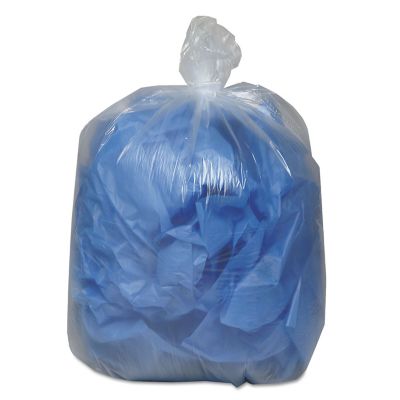 Image showing  60 gal. Linear Low-Density Recycled Can Liners, 38 in. x 58 in., Clear, 100 ct.