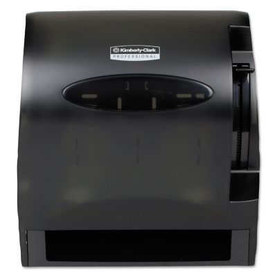 Kimberly-Clark Professional Lev-R-Matic Roll Paper Towel Dispenser, 13-3/10 in. x 9-4/5 in. x 13-1/2 in., Smoke