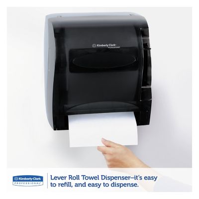 Image showing  Lev-R-Matic Roll Paper Towel Dispenser, 13-3/10 in. x 9-4/5 in. x 13-1/2 in., Smoke