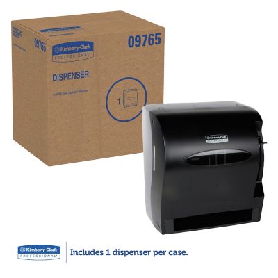 Image showing 5 th Kimberly-Clark Professional Lev-R-Matic Roll Paper Towel Dispenser, 13-3/10 in. x 9-4/5 in. x 13-1/2 in., Smoke