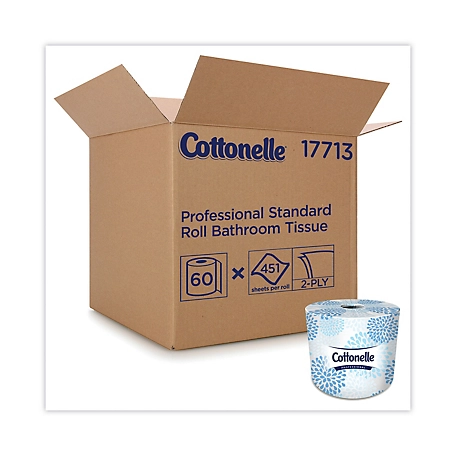 Cottonelle Two-Ply Bathroom Tissue, Septic Safe, White, 60 ct.