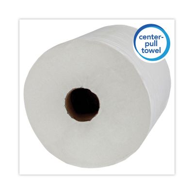 Image showing  Essential Roll Control Center-Pull Paper Towels, 8 in. x 12 in., White, 700 Sheets/Roll, 6 Rolls/Carton