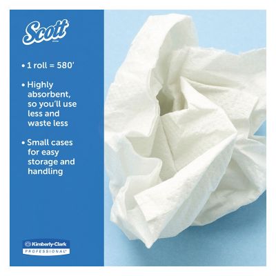 Image showing  Control Slimroll Towels, Absorbency Pockets, 8 in. x 580 ft., White, 6 Rolls/Carton