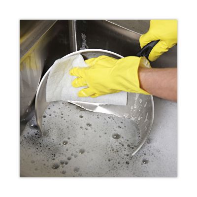 Image showing  Light-Duty Scouring Pad, White, 6 in. x 9 in., 20-Pack