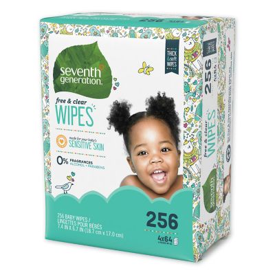 Image showing  Free and Clear Baby Wipes Refill, Unscented, 256 ct.