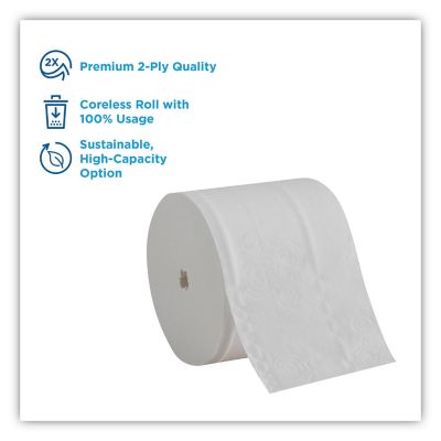 Image showing  Compact Coreless Bath Tissue, Septic Safe, 2-Ply, White, 36 ct.
