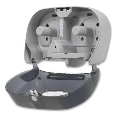 Image showing  2-Roll Bathroom Tissue Dispenser, 13.56 in. x 5.75 in. x 8.63 in., Smoke