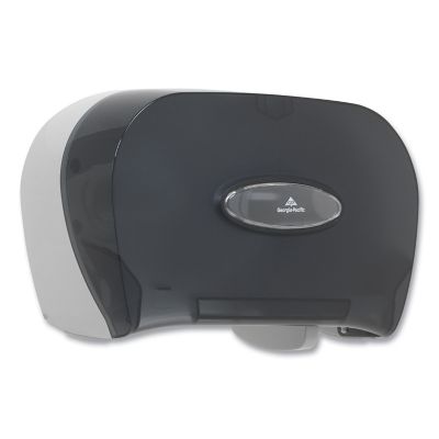 Image showing  2-Roll Bathroom Tissue Dispenser, 13.56 in. x 5.75 in. x 8.63 in., Smoke