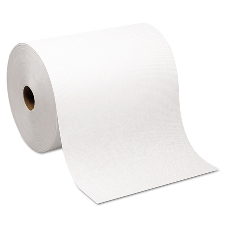 Georgia Pacific Hard-Wound Roll Paper Towels, Non-Perforated, 7.87 in. x 1,000 ft., White, 6 ct.