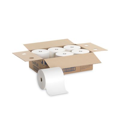 Image showing  Hard-Wound Roll Paper Towels, Non-Perforated, 7.87 in. x 1,000 ft., White, 6 ct.