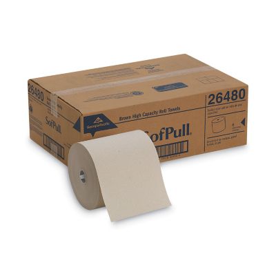 Image showing  Hard-Wound Roll Paper Towels, Non-Perforated, 7.87 in. x 1,000 ft., Brown, 6 ct.