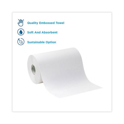 Image showing  Hard-Wound Paper Towel Rolls, Non-Perforated, 9 in. x 400 ft., White, 6 ct.