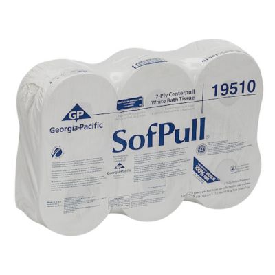 Image showing  High Capacity Center Pull Bath Tissue, Septic Safe, 2-Ply, White, 6-Pack, 1,000 Sheets/Roll