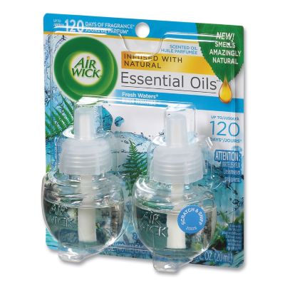 Image showing  Scented Oil Refill, Fresh Waters, 0.67 oz., 6 ct.