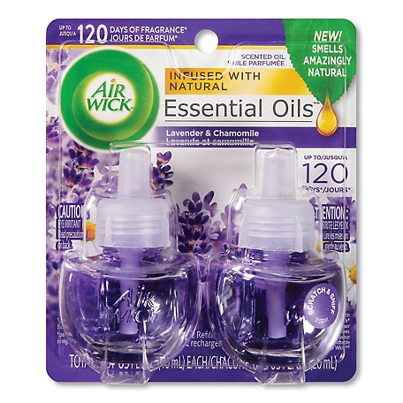 Air Wick Scented Oil Refill, Lavender & Chamomile, Purple, 0.67 oz., 2 ct.