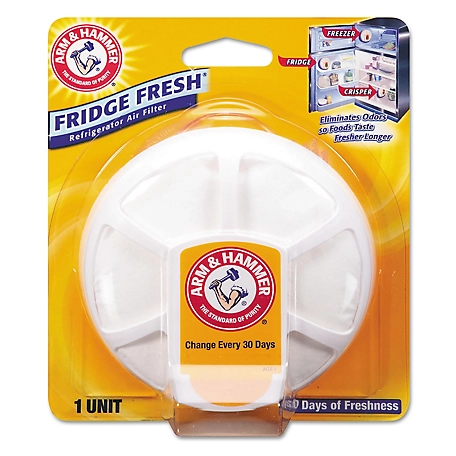 Arm & Hammer Fridge Fresh Baking Soda Refrigerator Air Filter, Unscented, 5.5 oz., 8 ct.