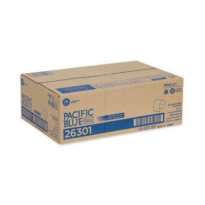 Image showing  Blue Basic Non-Perforated Paper Towels, 7-7/8 in. x 800 ft., Brown, 6 ct.