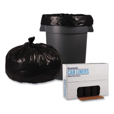 Image showing  56 gal. Low-Density Repro Can Liners, 1.2 mil, 43 in. x 47 in., Black, 100 ct.