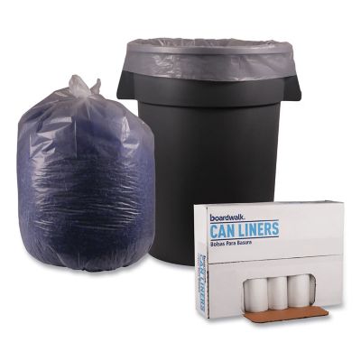 Image showing  60 gal. Low-Density Repro Can Liners, 1.1 mil, 38 in. x 58 in., Clear, 100 ct.