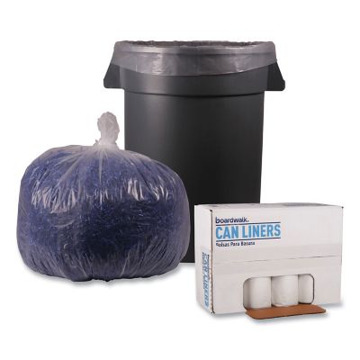 Image showing  33 gal. Low-Density Repro Can Liners, 1.1 mil, 33 in. x 39 in., Clear, 100 ct.