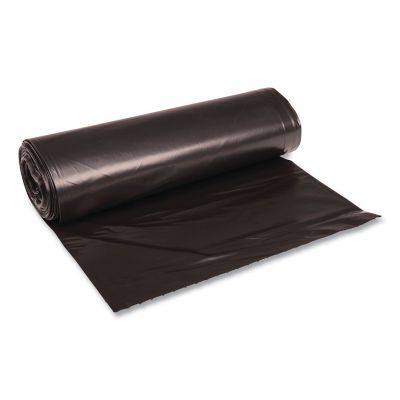 Boardwalk 60 gal. Low Density Repro Can Liners, 1.2 mil, 38 in. x 58 in., Black, 100 ct.