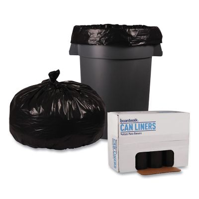 Image showing  60 gal. Low-Density Repro Can Liners, 1.2 mil, 38 in. x 58 in., Black, 100 ct.
