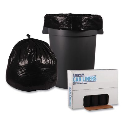 Image showing  45 gal. Low-Density Repro Can Liners, 1.2 mil, 40 in. x 46 in., Black, 100 ct.