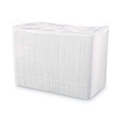 Image showing  1/4-Fold 1-Ply Lunch Napkins, 12 in. x 12 in., White, 6,000 pc.