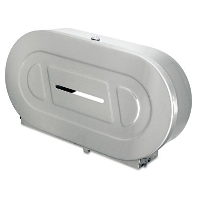 Image showing  2-Roll Stainless Steel Toilet Tissue Dispenser, 20.81 in. x 5.31 in. x 11.38 in., Satin Finish