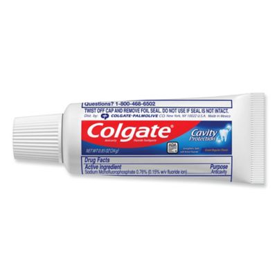 Colgate Cavity Protection Toothpaste, Personal Size, 0.85 oz., 240 pc., Tube, Fluoride