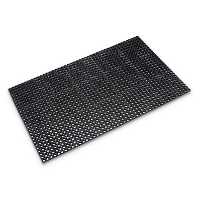 Crown 36 in. x 60 in. Safewalk Heavy-Duty Anti-Fatigue Drainage Floor Mat, General Purpose, Black