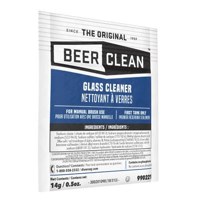 Diversey 0.5 oz. Beer Clean Drinking Glass Cleaner, 100-Pack