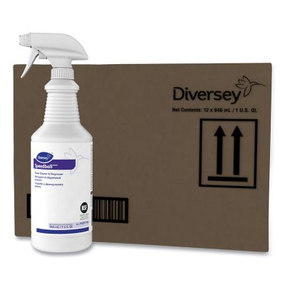 Image showing 5 th Diversey 1 qt. Speedball Heavy-Duty Citrus Scented Multi-Purpose Cleaner, 12-Pack