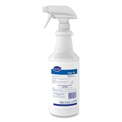 Diversey Virex TB Bathroom Disinfectant Cleaner, Lemon Scent, 32 oz., 12 ct.