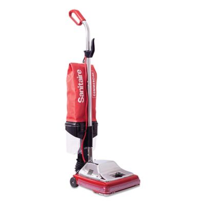Image showing  1.9 qt. Tradition Upright Vacuum with Dust Cup, 7A, 12 in., Red/Steel