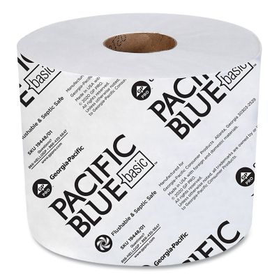 Georgia Pacific High-Capacity Bath Tissue, Septic Safe, 2-Ply, White, 48-Pack, 1,000 Sheets/Roll