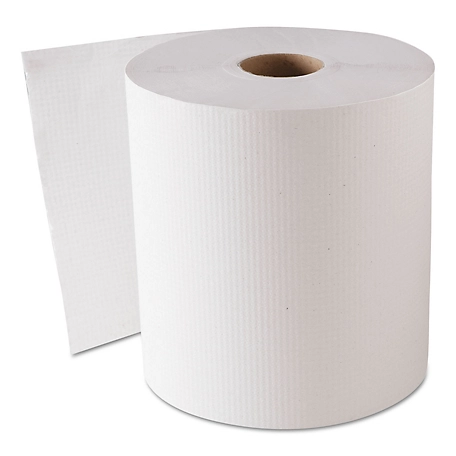 GEN Hard-Wound Roll Paper Towels, White, 8 in. x 800 ft., 6 ct.