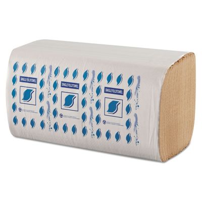 GEN Single-Fold Paper Towels, 1-Ply, Kraft, 9 in. x 9.25 in., 12 ct -  SF5001K